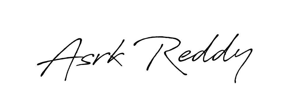 Also You can easily find your signature by using the search form. We will create Asrk Reddy name handwritten signature images for you free of cost using Antro_Vectra_Bolder sign style. Asrk Reddy signature style 7 images and pictures png