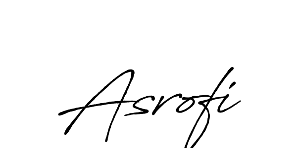How to make Asrofi signature? Antro_Vectra_Bolder is a professional autograph style. Create handwritten signature for Asrofi name. Asrofi signature style 7 images and pictures png