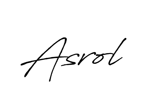 How to make Asrol signature? Antro_Vectra_Bolder is a professional autograph style. Create handwritten signature for Asrol name. Asrol signature style 7 images and pictures png