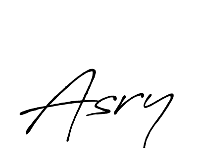 Also we have Asry name is the best signature style. Create professional handwritten signature collection using Antro_Vectra_Bolder autograph style. Asry signature style 7 images and pictures png