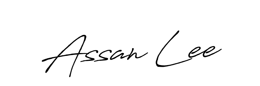 Also You can easily find your signature by using the search form. We will create Assan Lee name handwritten signature images for you free of cost using Antro_Vectra_Bolder sign style. Assan Lee signature style 7 images and pictures png