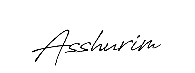 if you are searching for the best signature style for your name Asshurim. so please give up your signature search. here we have designed multiple signature styles  using Antro_Vectra_Bolder. Asshurim signature style 7 images and pictures png