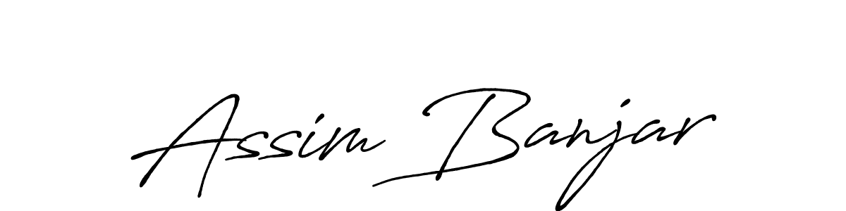 How to make Assim Banjar name signature. Use Antro_Vectra_Bolder style for creating short signs online. This is the latest handwritten sign. Assim Banjar signature style 7 images and pictures png