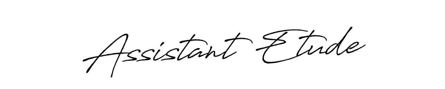 How to Draw Assistant Etude signature style? Antro_Vectra_Bolder is a latest design signature styles for name Assistant Etude. Assistant Etude signature style 7 images and pictures png