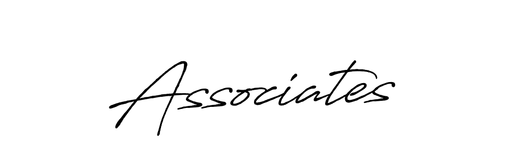 Create a beautiful signature design for name Associates. With this signature (Antro_Vectra_Bolder) fonts, you can make a handwritten signature for free. Associates signature style 7 images and pictures png