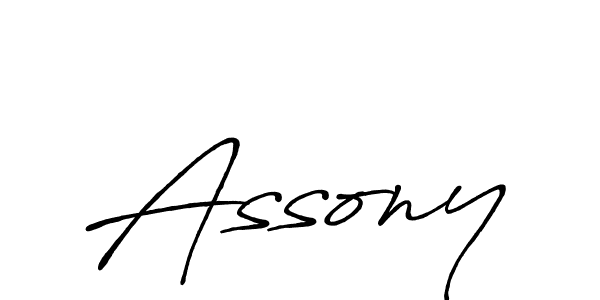 It looks lik you need a new signature style for name Assony. Design unique handwritten (Antro_Vectra_Bolder) signature with our free signature maker in just a few clicks. Assony signature style 7 images and pictures png