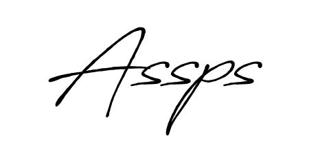 Stand out with a creative autograph for Assps. The Antro_Vectra_Bolder styling blends modern aesthetics with classic signature flourishes. Assps signature style 7 images and pictures png