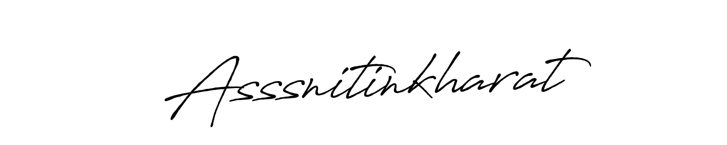 Similarly Antro_Vectra_Bolder is the best handwritten signature design. Signature creator online .You can use it as an online autograph creator for name Asssnitinkharat. Asssnitinkharat signature style 7 images and pictures png