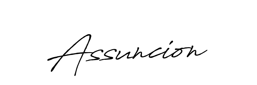 Create a beautiful signature design for name Assuncion. With this signature (Antro_Vectra_Bolder) fonts, you can make a handwritten signature for free. Assuncion signature style 7 images and pictures png