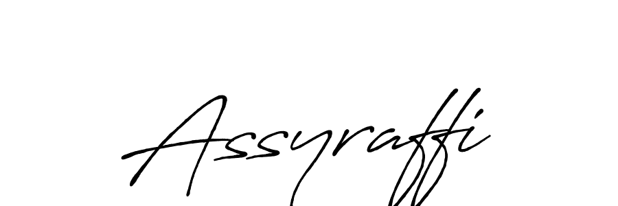 Also we have Assyraffi name is the best signature style. Create professional handwritten signature collection using Antro_Vectra_Bolder autograph style. Assyraffi signature style 7 images and pictures png