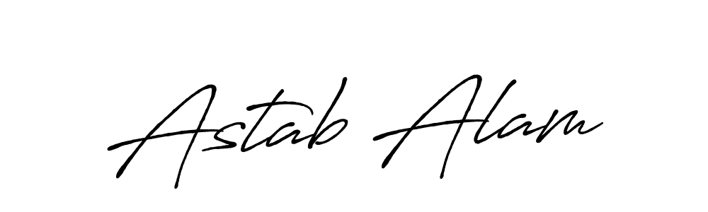Make a beautiful signature design for name Astab Alam. Use this online signature maker to create a handwritten signature for free. Astab Alam signature style 7 images and pictures png