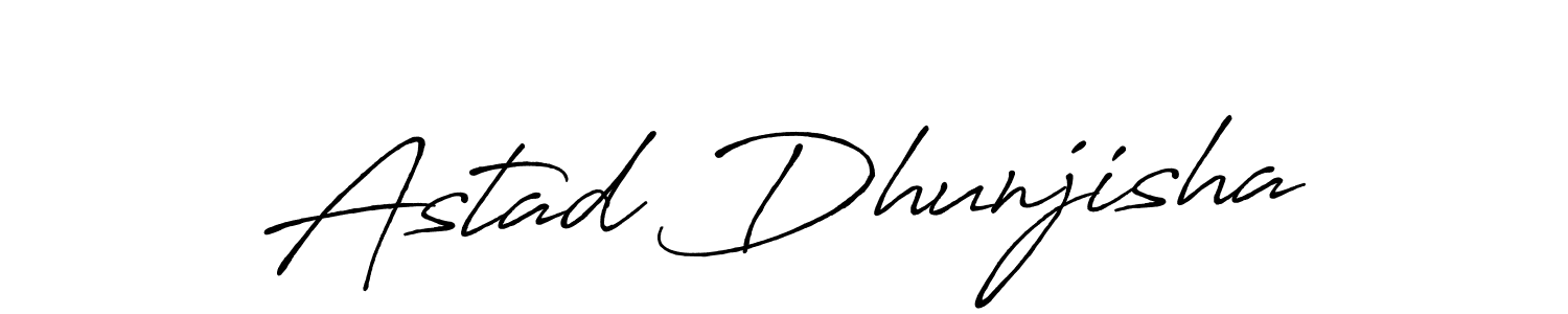 You should practise on your own different ways (Antro_Vectra_Bolder) to write your name (Astad Dhunjisha) in signature. don't let someone else do it for you. Astad Dhunjisha signature style 7 images and pictures png