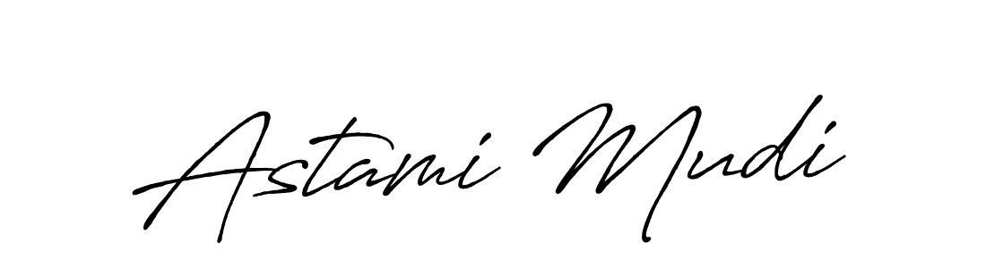 Design your own signature with our free online signature maker. With this signature software, you can create a handwritten (Antro_Vectra_Bolder) signature for name Astami Mudi. Astami Mudi signature style 7 images and pictures png