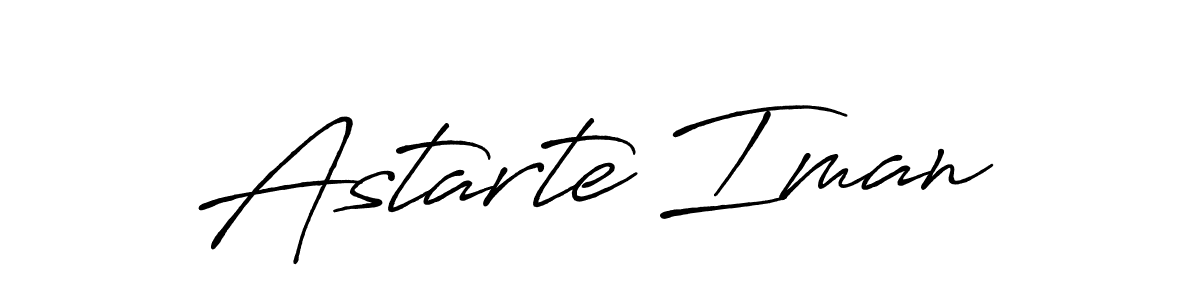 How to make Astarte Iman signature? Antro_Vectra_Bolder is a professional autograph style. Create handwritten signature for Astarte Iman name. Astarte Iman signature style 7 images and pictures png