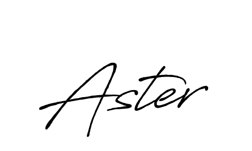 How to make Aster signature? Antro_Vectra_Bolder is a professional autograph style. Create handwritten signature for Aster name. Aster signature style 7 images and pictures png