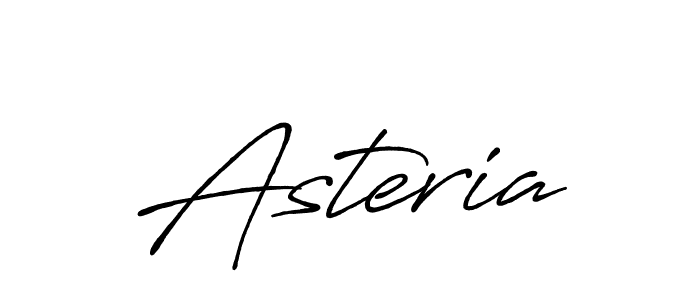 Make a beautiful signature design for name Asteria. With this signature (Antro_Vectra_Bolder) style, you can create a handwritten signature for free. Asteria signature style 7 images and pictures png