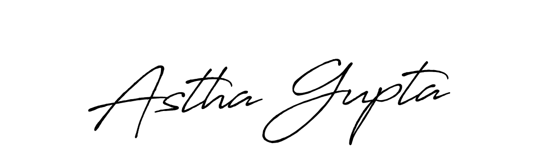 How to make Astha Gupta signature? Antro_Vectra_Bolder is a professional autograph style. Create handwritten signature for Astha Gupta name. Astha Gupta signature style 7 images and pictures png
