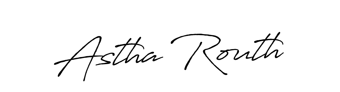 How to make Astha Routh signature? Antro_Vectra_Bolder is a professional autograph style. Create handwritten signature for Astha Routh name. Astha Routh signature style 7 images and pictures png