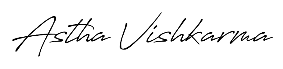 Discover the perfect balance of readability and style for Astha Vishkarma with Antro_Vectra_Bolder font. Create your dream signature today. Astha Vishkarma signature style 7 images and pictures png