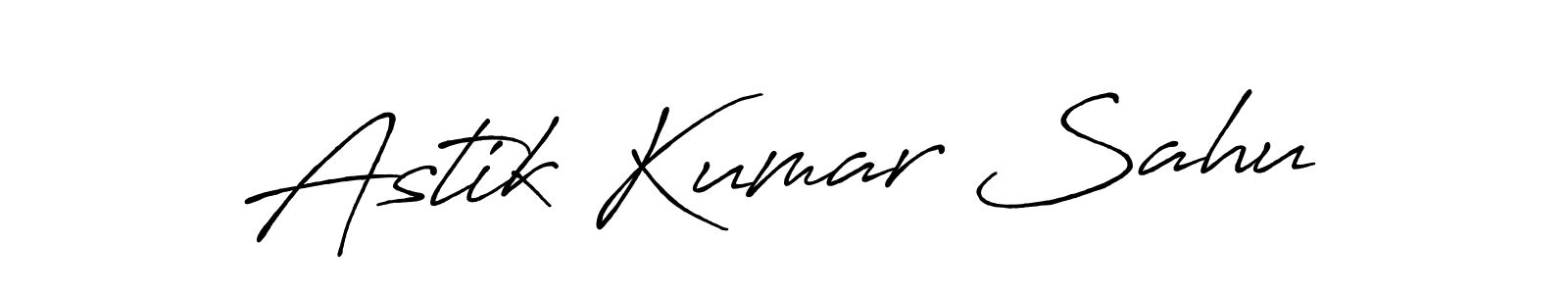 Create a beautiful signature design for name Astik Kumar Sahu. With this signature (Antro_Vectra_Bolder) fonts, you can make a handwritten signature for free. Astik Kumar Sahu signature style 7 images and pictures png