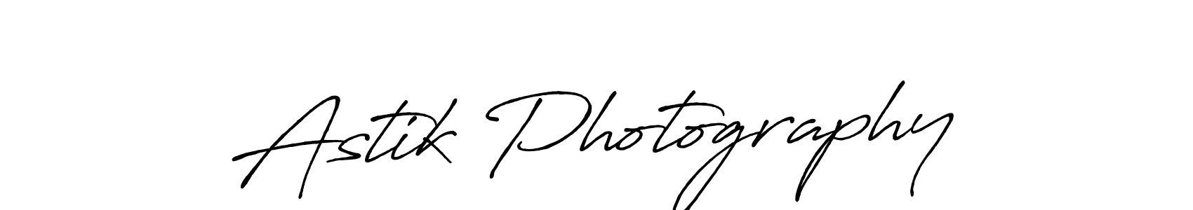 Create a beautiful signature design for name Astik Photography. With this signature (Antro_Vectra_Bolder) fonts, you can make a handwritten signature for free. Astik Photography signature style 7 images and pictures png