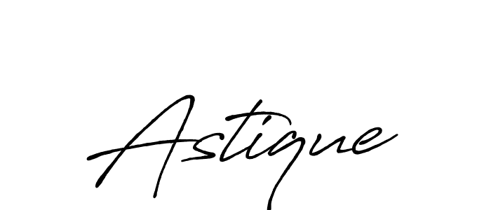 Use a signature maker to create a handwritten signature online. With this signature software, you can design (Antro_Vectra_Bolder) your own signature for name Astique. Astique signature style 7 images and pictures png