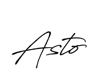 Design your own signature with our free online signature maker. With this signature software, you can create a handwritten (Antro_Vectra_Bolder) signature for name Asto. Asto signature style 7 images and pictures png