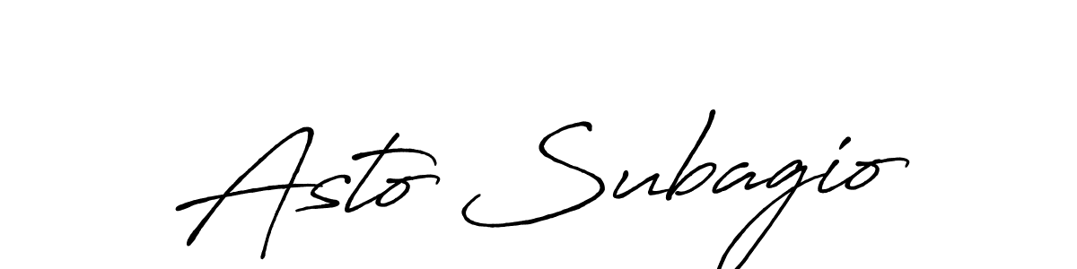 Make a beautiful signature design for name Asto Subagio. Use this online signature maker to create a handwritten signature for free. Asto Subagio signature style 7 images and pictures png