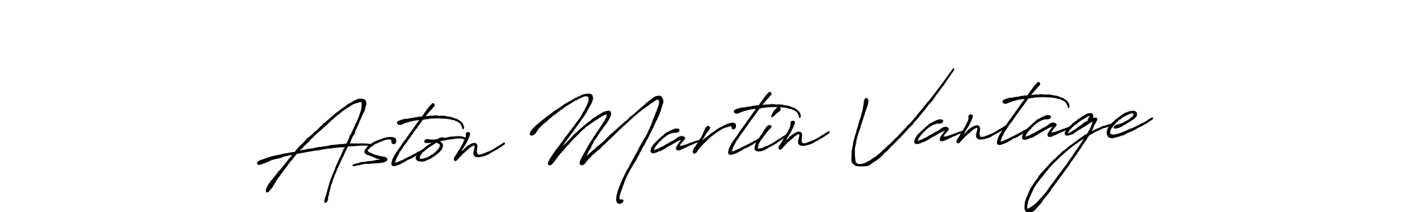 It looks lik you need a new signature style for name Aston Martin Vantage. Design unique handwritten (Antro_Vectra_Bolder) signature with our free signature maker in just a few clicks. Aston Martin Vantage signature style 7 images and pictures png