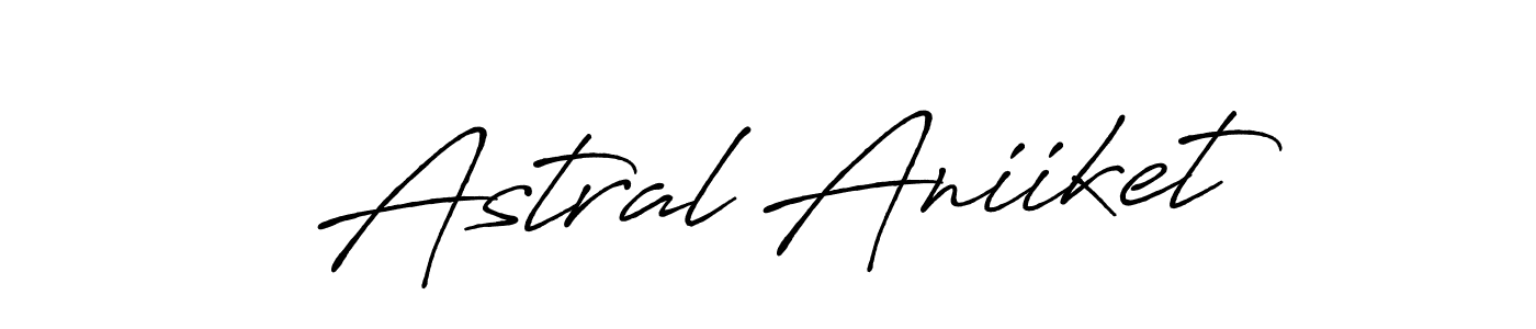 Astral Aniiket stylish signature style. Best Handwritten Sign (Antro_Vectra_Bolder) for my name. Handwritten Signature Collection Ideas for my name Astral Aniiket. Astral Aniiket signature style 7 images and pictures png