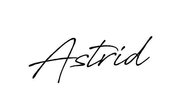 Use a signature maker to create a handwritten signature online. With this signature software, you can design (Antro_Vectra_Bolder) your own signature for name Astrid. Astrid signature style 7 images and pictures png