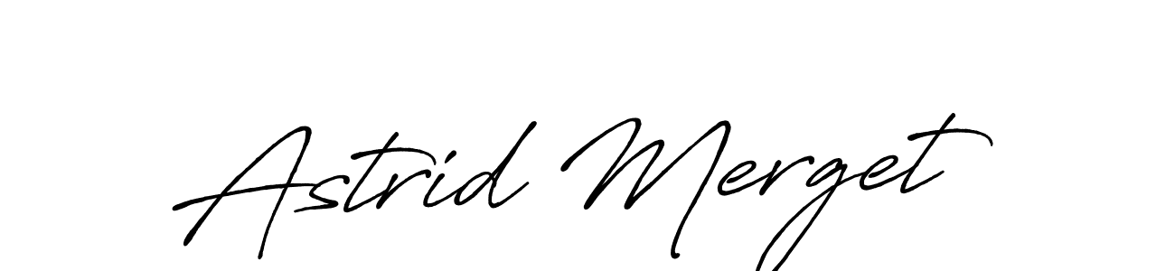 How to make Astrid Merget name signature. Use Antro_Vectra_Bolder style for creating short signs online. This is the latest handwritten sign. Astrid Merget signature style 7 images and pictures png