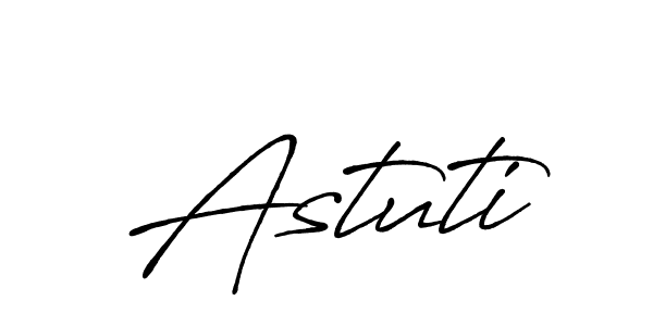 Make a beautiful signature design for name Astuti. With this signature (Antro_Vectra_Bolder) style, you can create a handwritten signature for free. Astuti signature style 7 images and pictures png