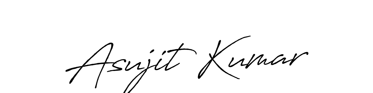 Design your own signature with our free online signature maker. With this signature software, you can create a handwritten (Antro_Vectra_Bolder) signature for name Asujit Kumar. Asujit Kumar signature style 7 images and pictures png