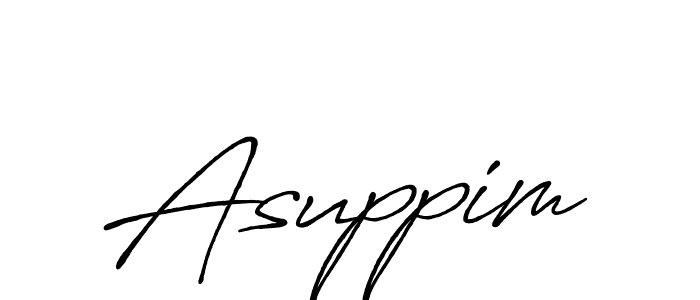 Once you've used our free online signature maker to create your best signature Antro_Vectra_Bolder style, it's time to enjoy all of the benefits that Asuppim name signing documents. Asuppim signature style 7 images and pictures png