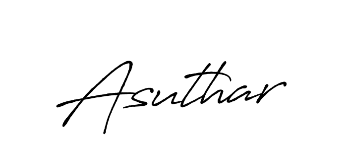 Make a beautiful signature design for name Asuthar. With this signature (Antro_Vectra_Bolder) style, you can create a handwritten signature for free. Asuthar signature style 7 images and pictures png