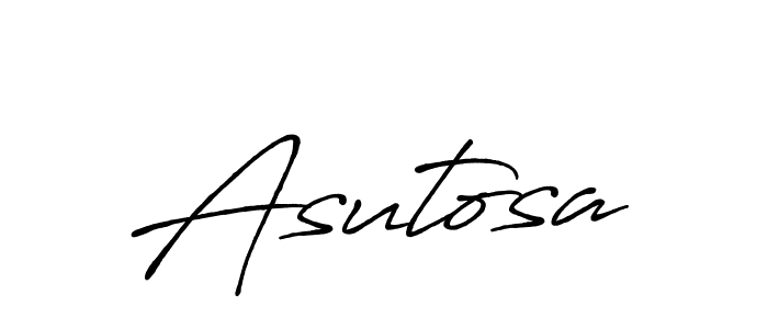 Design your own signature with our free online signature maker. With this signature software, you can create a handwritten (Antro_Vectra_Bolder) signature for name Asutosa. Asutosa signature style 7 images and pictures png