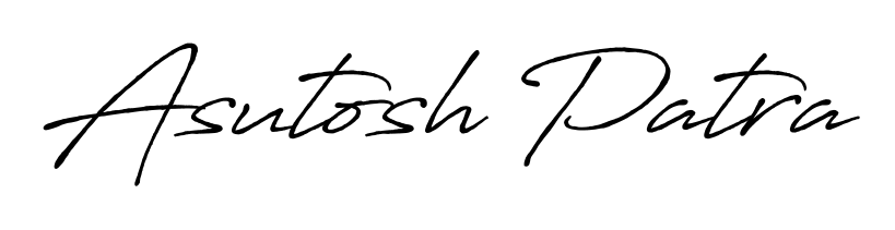 Get inspired by this graceful Antro_Vectra_Bolder signature style for name Asutosh Patra. Smooth loops and balanced proportions for everyday use. Asutosh Patra signature style 7 images and pictures png