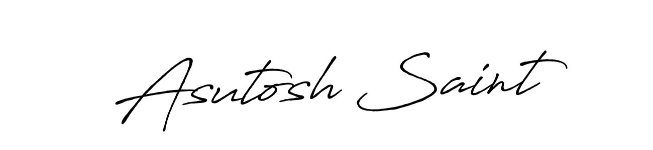 The best way (Antro_Vectra_Bolder) to make a short signature is to pick only two or three words in your name. The name Asutosh Saint include a total of six letters. For converting this name. Asutosh Saint signature style 7 images and pictures png