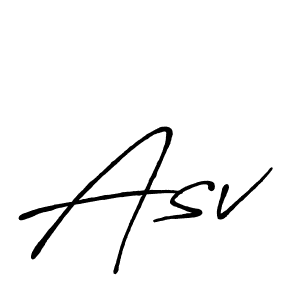Make a beautiful signature design for name Asv. With this signature (Antro_Vectra_Bolder) style, you can create a handwritten signature for free. Asv signature style 7 images and pictures png