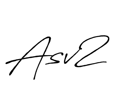 How to make Asv2 name signature. Use Antro_Vectra_Bolder style for creating short signs online. This is the latest handwritten sign. Asv2 signature style 7 images and pictures png