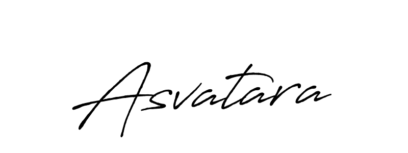 How to make Asvatara name signature. Use Antro_Vectra_Bolder style for creating short signs online. This is the latest handwritten sign. Asvatara signature style 7 images and pictures png