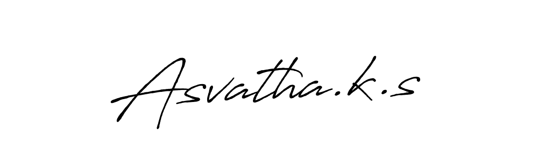 How to make Asvatha.k.s name signature. Use Antro_Vectra_Bolder style for creating short signs online. This is the latest handwritten sign. Asvatha.k.s signature style 7 images and pictures png