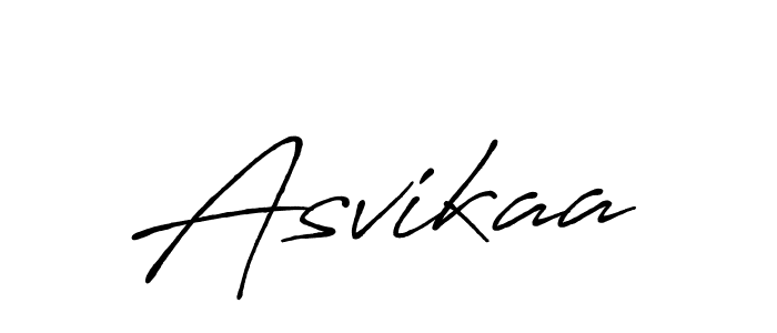 How to make Asvikaa name signature. Use Antro_Vectra_Bolder style for creating short signs online. This is the latest handwritten sign. Asvikaa signature style 7 images and pictures png