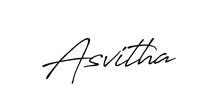 Design your own signature with our free online signature maker. With this signature software, you can create a handwritten (Antro_Vectra_Bolder) signature for name Asvitha. Asvitha signature style 7 images and pictures png