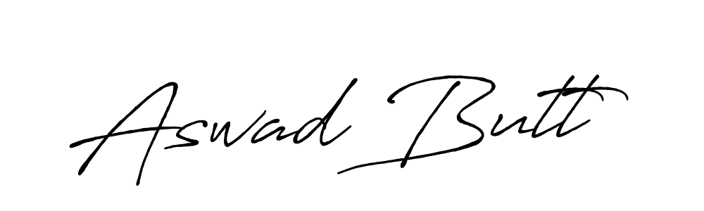 Create a beautiful signature design for name Aswad Butt. With this signature (Antro_Vectra_Bolder) fonts, you can make a handwritten signature for free. Aswad Butt signature style 7 images and pictures png
