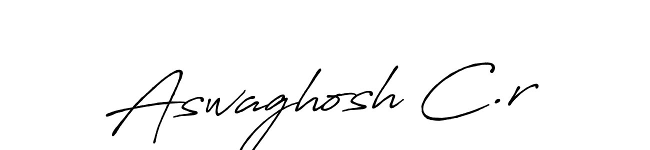 Make a beautiful signature design for name Aswaghosh C.r. Use this online signature maker to create a handwritten signature for free. Aswaghosh C.r signature style 7 images and pictures png