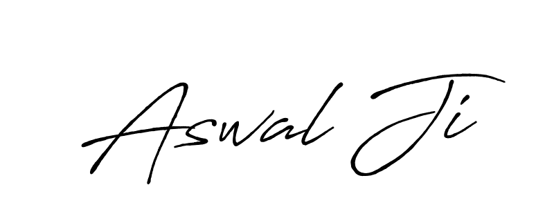 You should practise on your own different ways (Antro_Vectra_Bolder) to write your name (Aswal Ji) in signature. don't let someone else do it for you. Aswal Ji signature style 7 images and pictures png