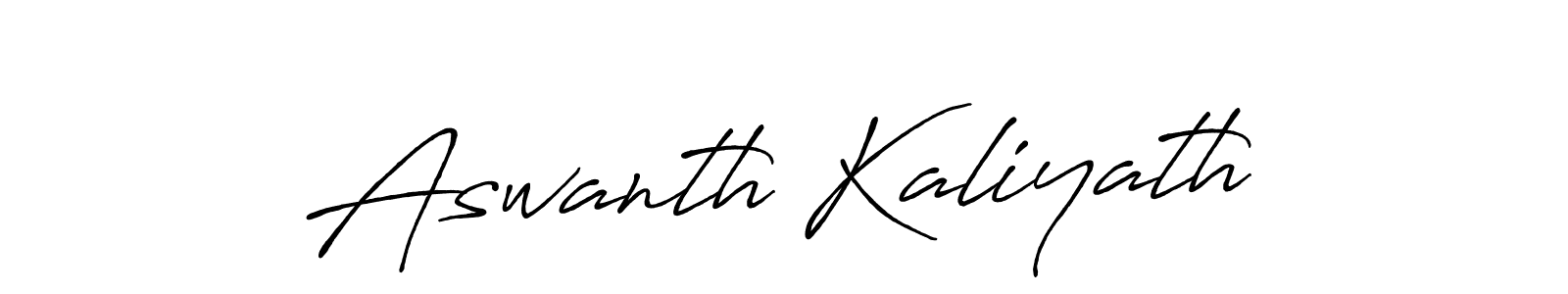 Aswanth Kaliyath stylish signature style. Best Handwritten Sign (Antro_Vectra_Bolder) for my name. Handwritten Signature Collection Ideas for my name Aswanth Kaliyath. Aswanth Kaliyath signature style 7 images and pictures png