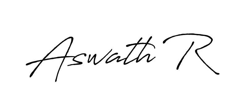 How to make Aswath R signature? Antro_Vectra_Bolder is a professional autograph style. Create handwritten signature for Aswath R name. Aswath R signature style 7 images and pictures png